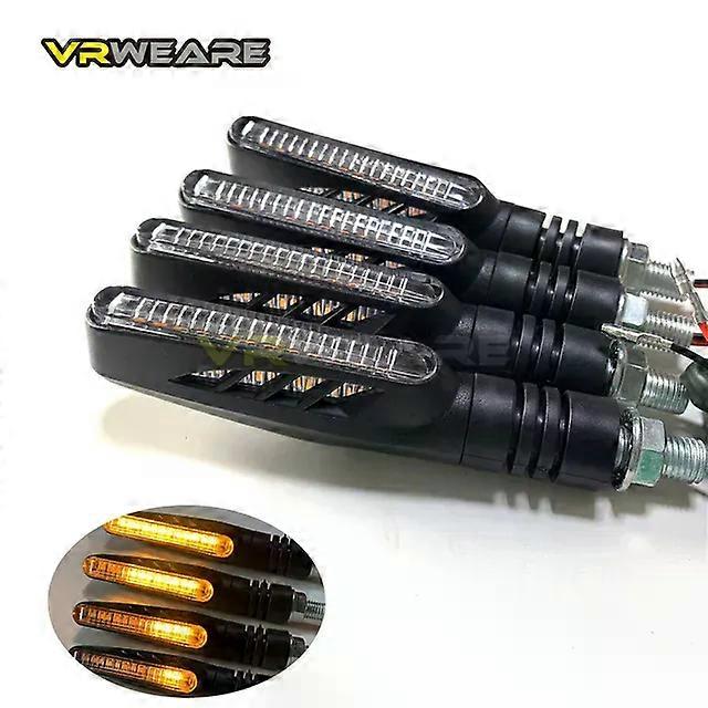 4PCS LED Turn Signals Indicator Motorcycle Flasher Arrow Motorcycle Turn Signals Light Motorcycle Light compatible for Kawasak