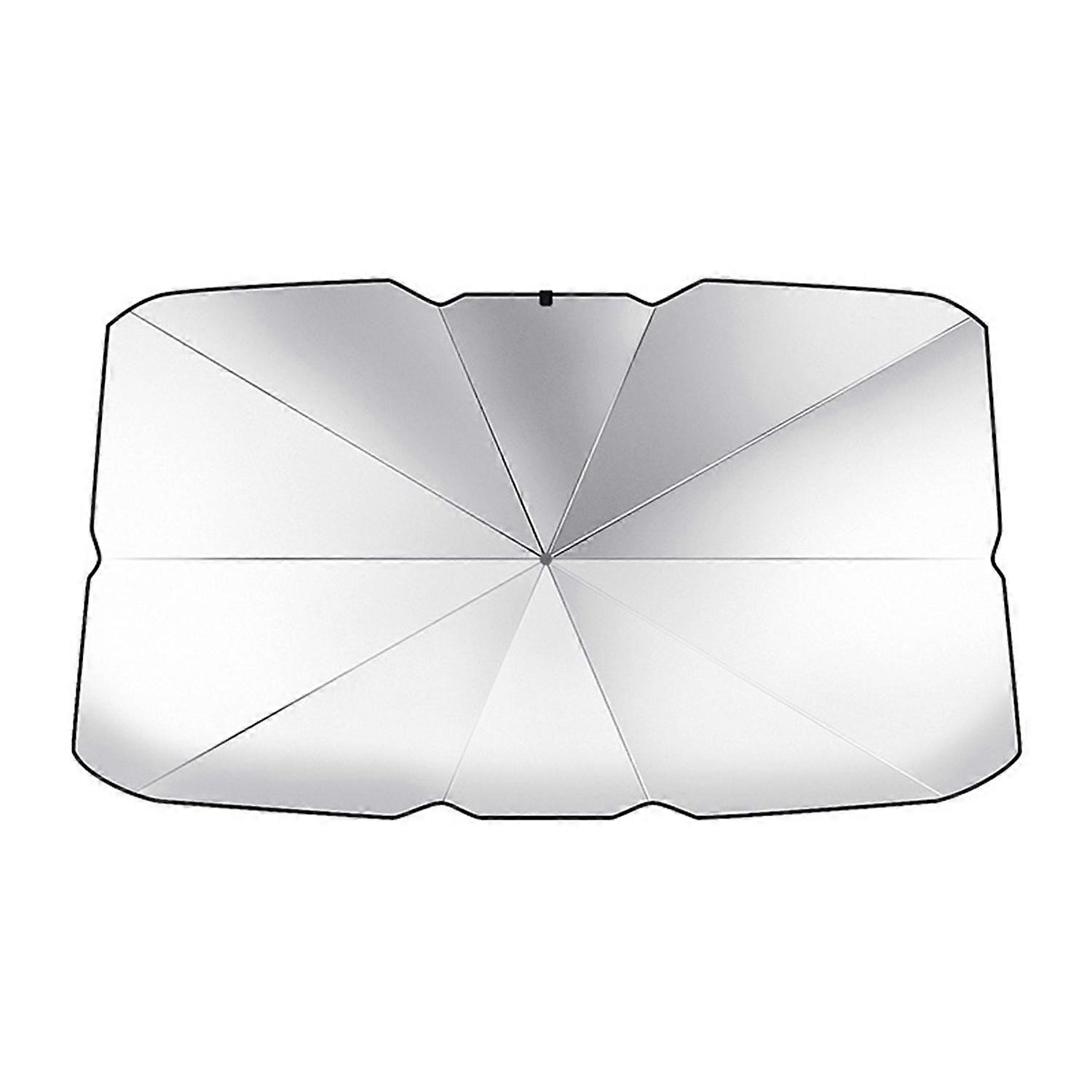 Upgraded Windshield Sun Shade Foldable Umbrella UV Rays Prevention Reflective Sunshade for Car Front