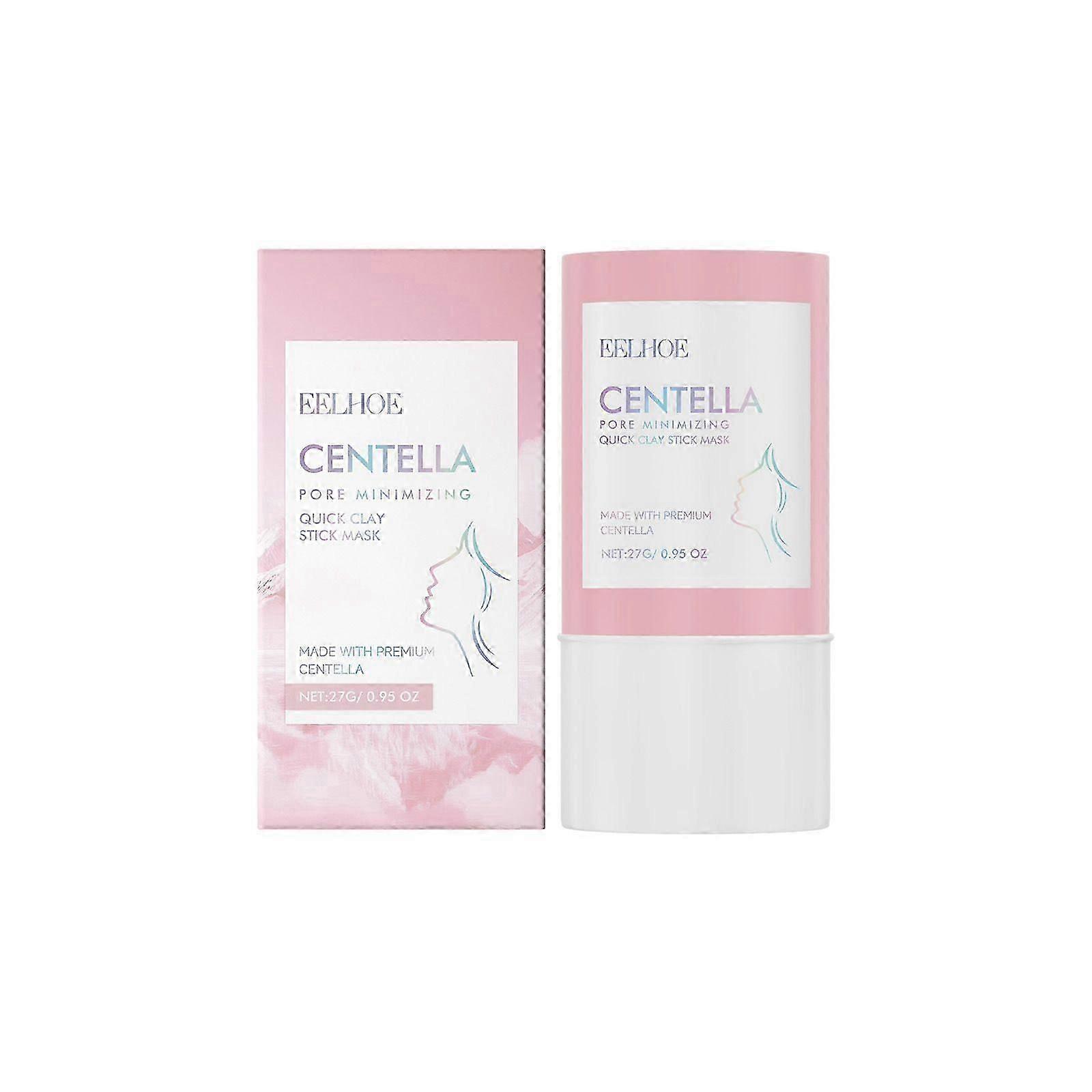 Skin Centella Asiatica Stick Mask, Centella Pore Minimizing Quick Clay Stick Mask, Hydrating and Moisturising Mask for Soft, Smooth Skin