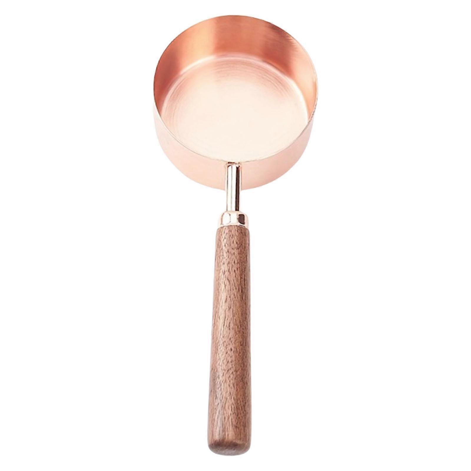 Cucchiaio di fusione con manico in legno per timbro con sigillo Cucchiaio di fusione in metallo a fondo piatto per timbro con sigillo Biglietto d'invito e imballaggio