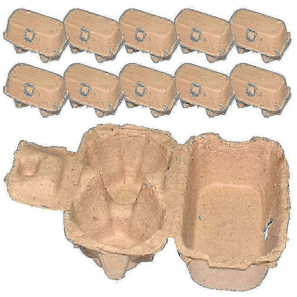 25pcs Household Empty Egg Cartons Paper Pulp Egg Cartons Paper Pulp Egg Containers - HZ