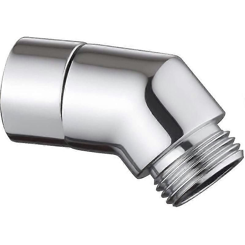 135-Degree Chrome Shower Head Adapter