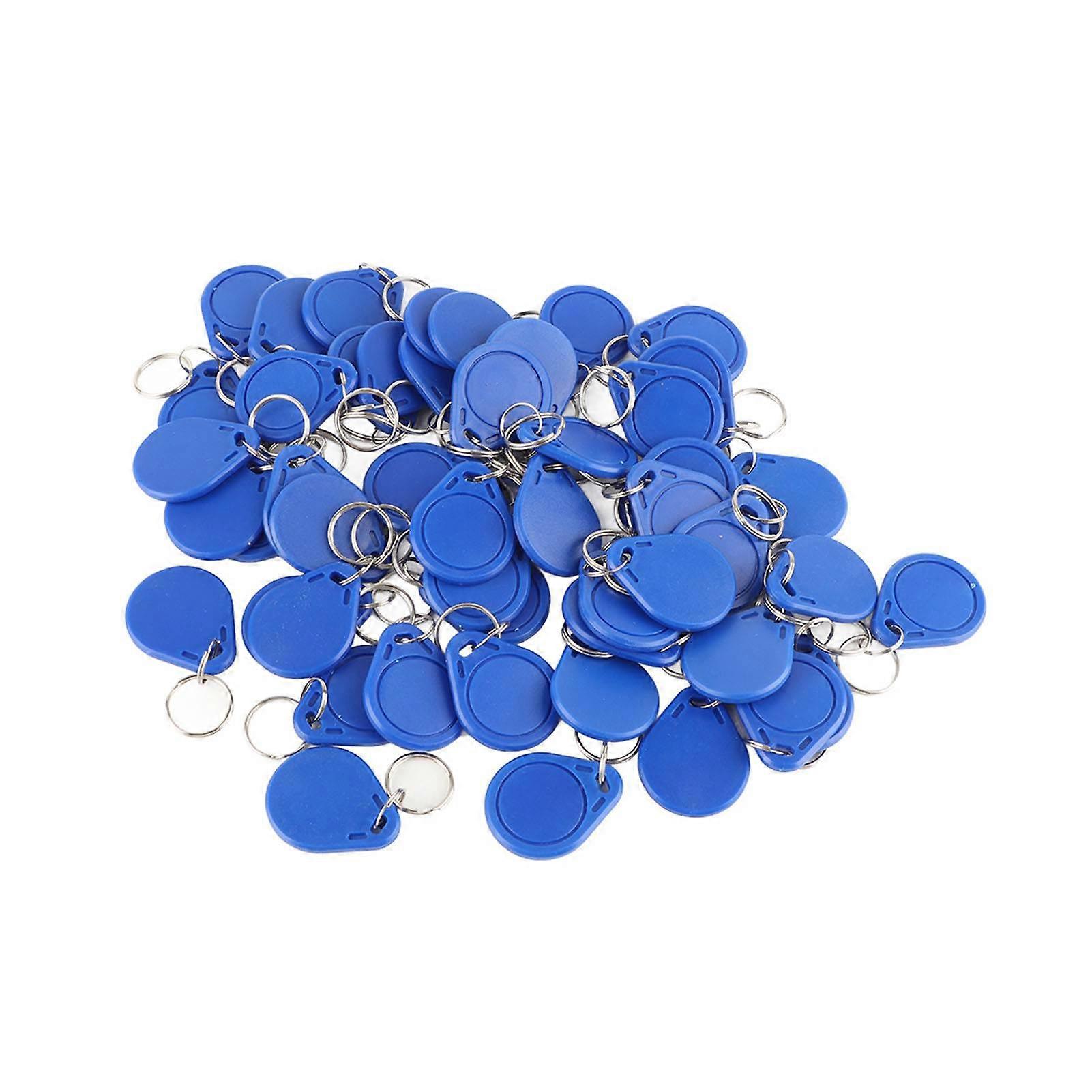 50pcs 125KHz Access Control RFID EM4100 Card Tag Token Key Chain Keyfob