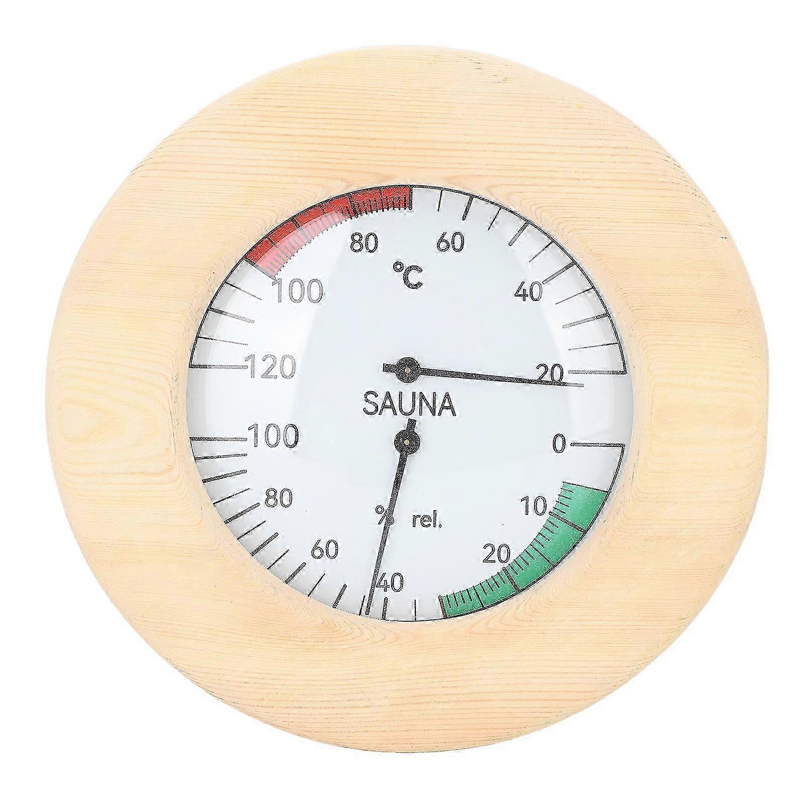 Wall Mounted 2-in-1 Sauna Hygrothermograph for Real Time Monitoring