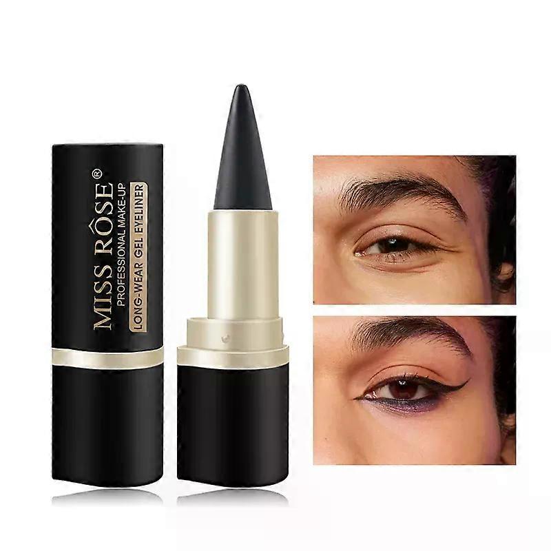 Shibingsheng Waterproof eyeliner paste eyeliner quick-drying matte eyeliner single end black solid rich eyeliner pen