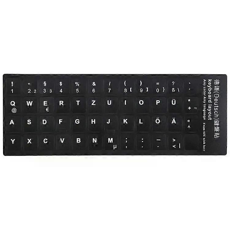 German Keyboard Layout Stickers for Laptop/PC-Learning Aid