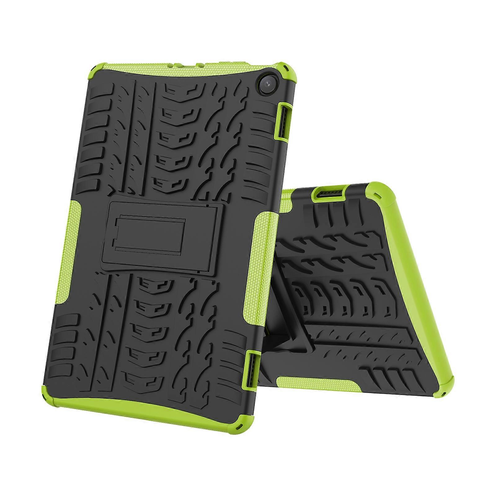 Tire Texture TPU + PC Phone Case with Holder For Amazon Fire Max 11