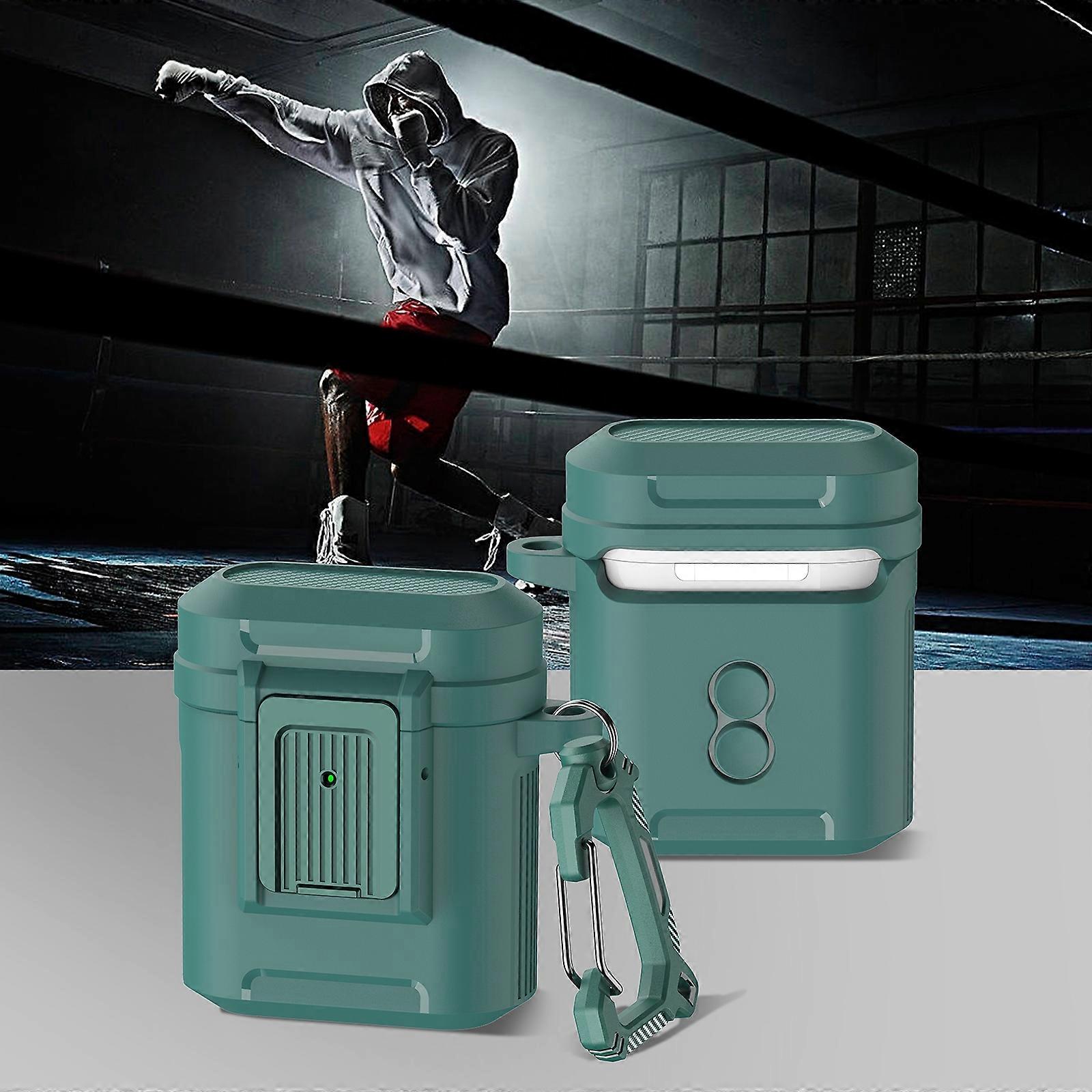 For AirPods 1 / 2 Earphone TPU + PC Protective Case