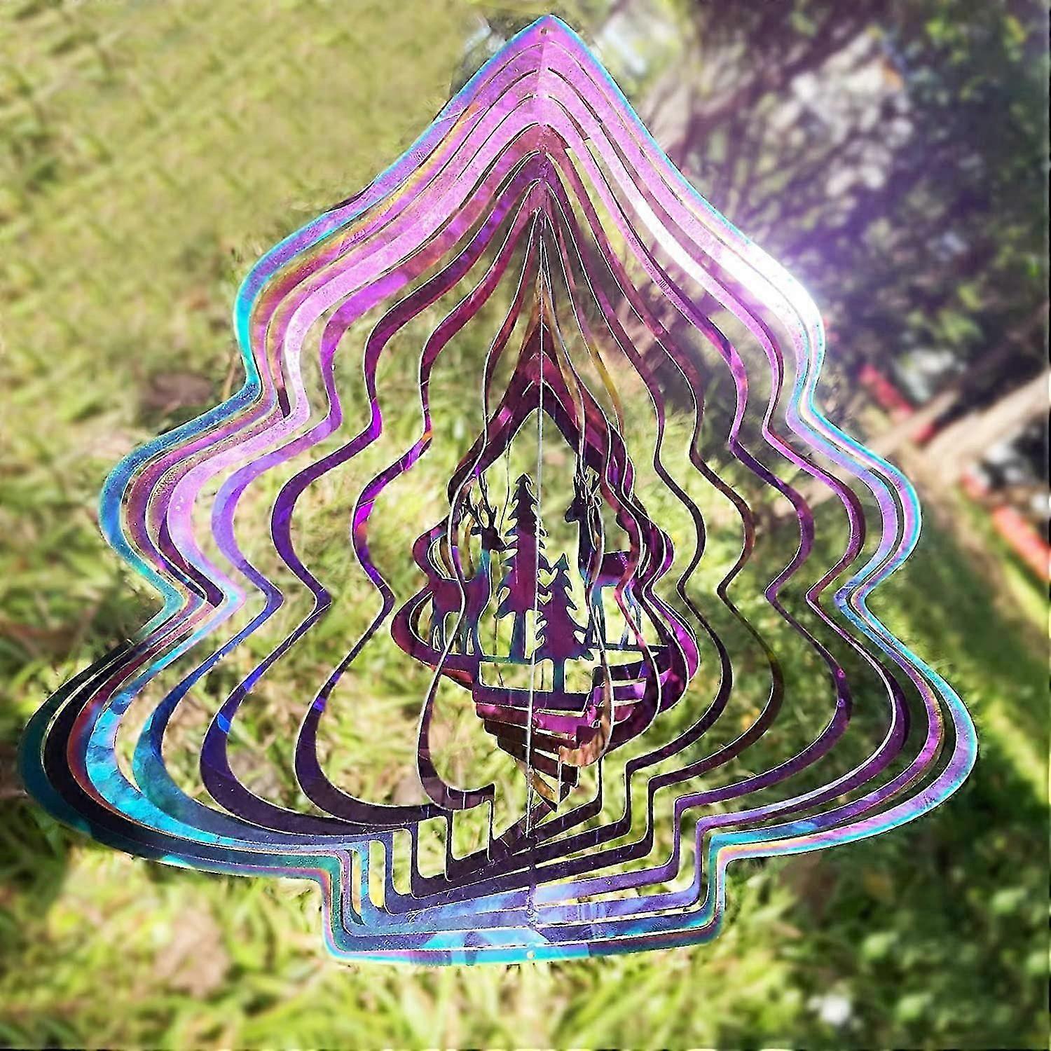 3D Hanging Wind Spinner Stainless Steel Decorations