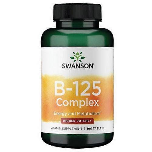 Swanson Vitamins Vitamin B-125 Complex Higher Potency, 100 Tabs