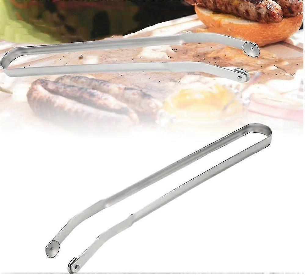 BBQ pølse snu tang for matlaging, rustfritt stål BBQ kjøkken tang, langt håndtak kjøkken tang for å snu pølse bacon biff