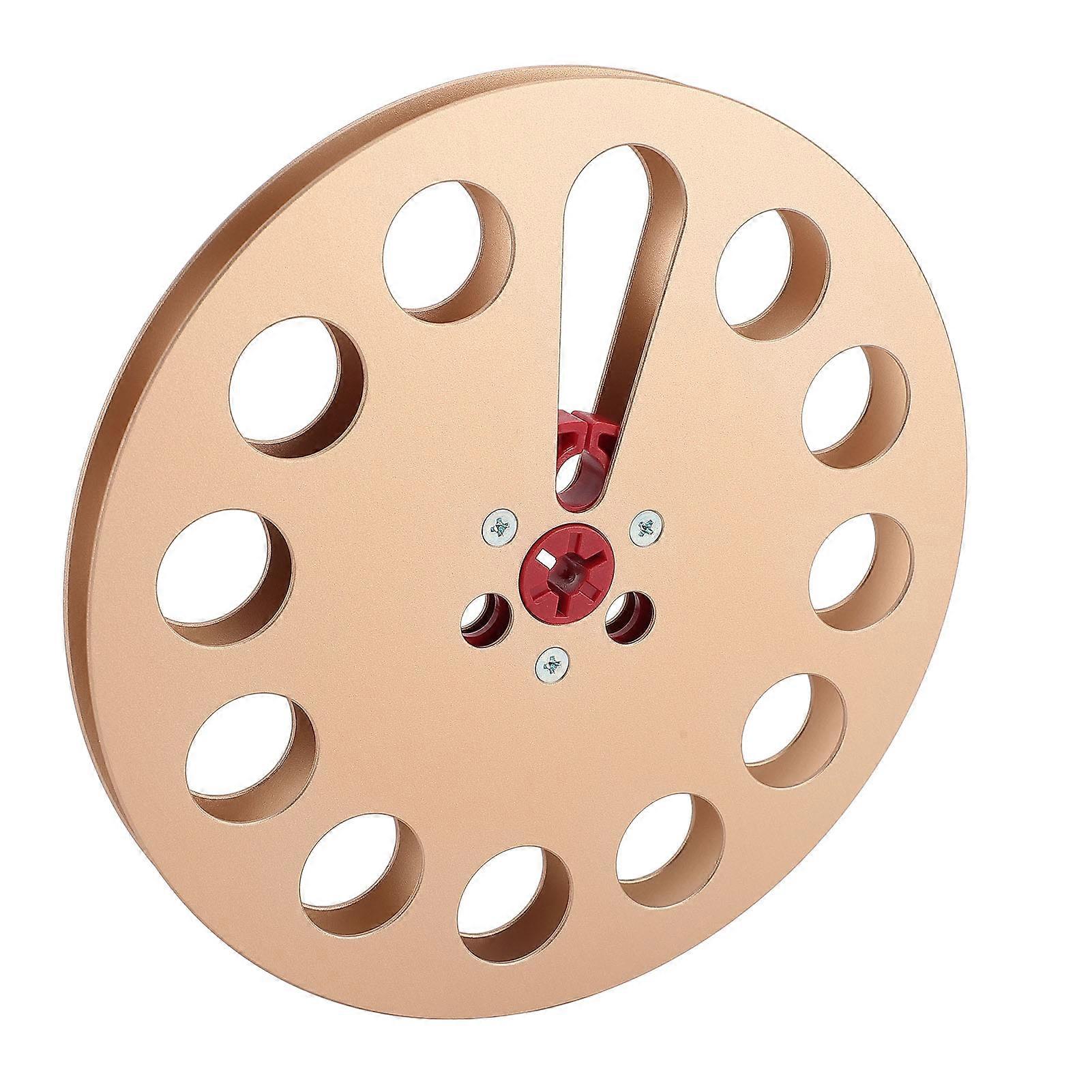 1/4 7 Inch Empty Tape Reel Aluminum Alloy Universal Open Reel Sound Tape Empty Disc for ReVox Studer Opening Machine Parts Gold 