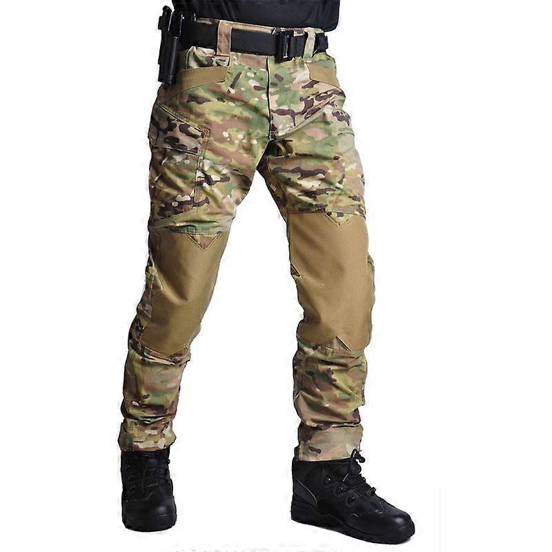 Professionell utomhus Airsoft Taktiska Byxor Militär Jaktkläder Män Kläder Army Kamouflage Byxor Camping Byxa Knä Förstärkt Hållbar
