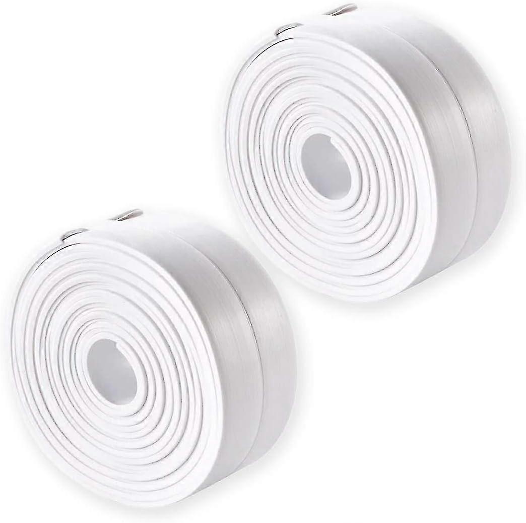 2 Pack Self-Adhesive Waterproof Sealant Tape for Kitchen Edging Mildew-Resistant and Durable