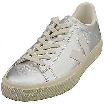 VEJA Campo Womens Fashion Trainers in Silver