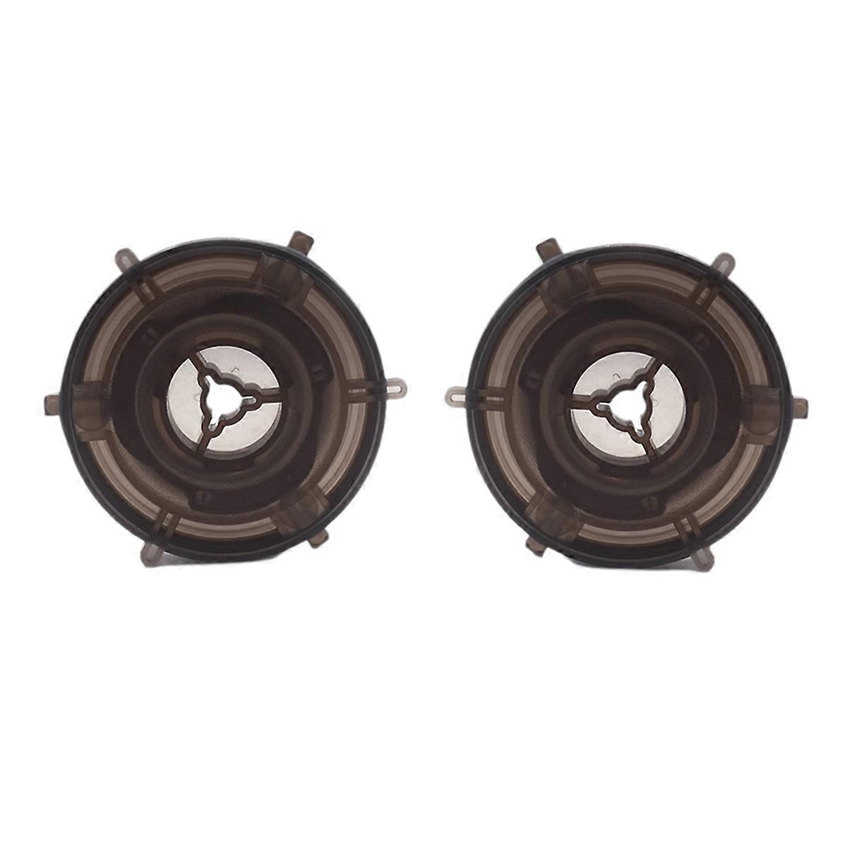 1 Pair Transparent Nab Hub Adapters for Reel to Reel Tape Recorder
