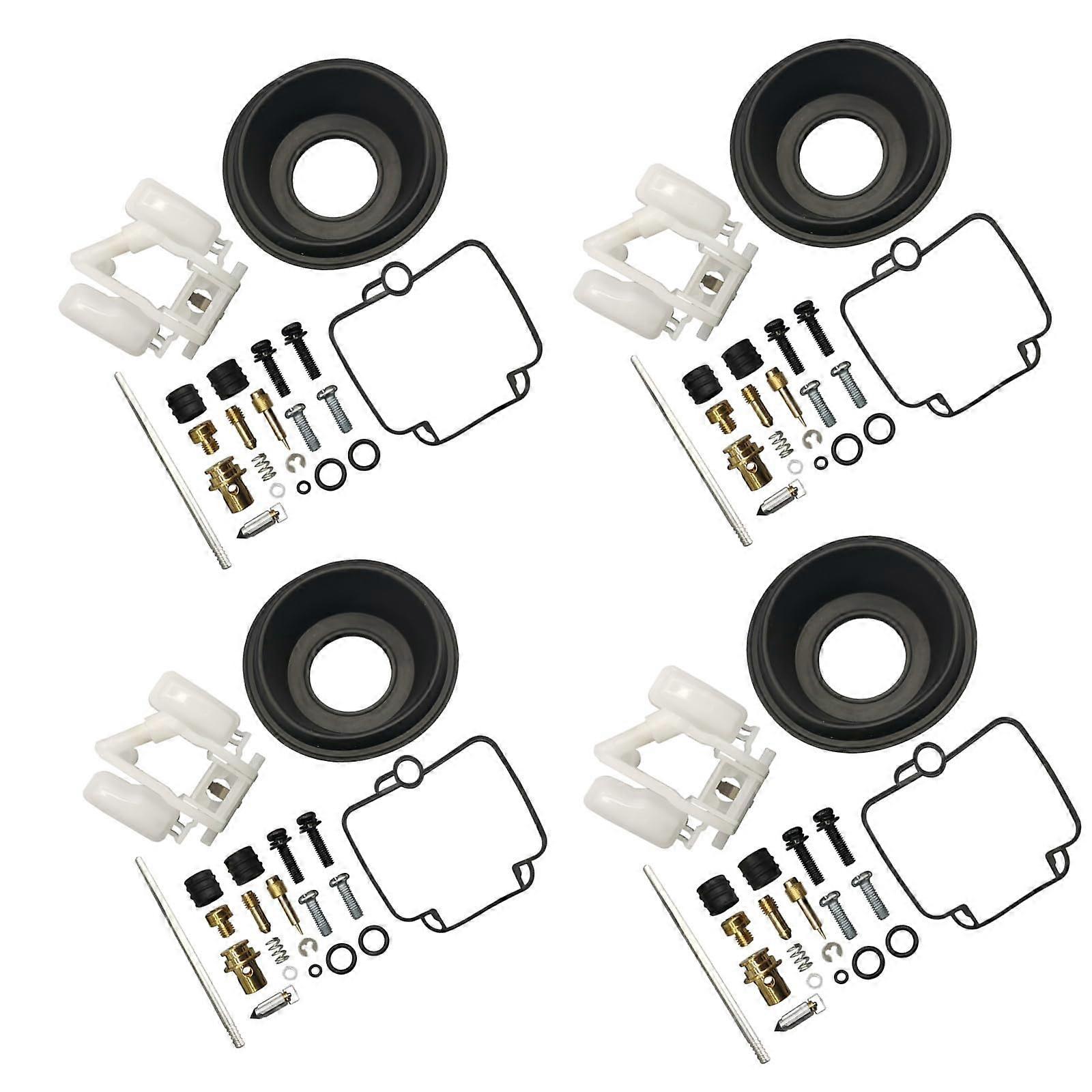 Carburetor Gaskets Rebuild Kit With Float 4-Set For Suzuki GSX600F Katana 1990-1996