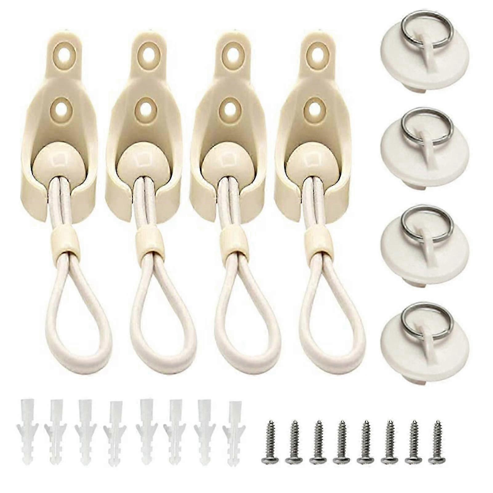 Universal Bungee Kit with End Caps Replacement Parts for Blinds Tie Down and Sun Shades