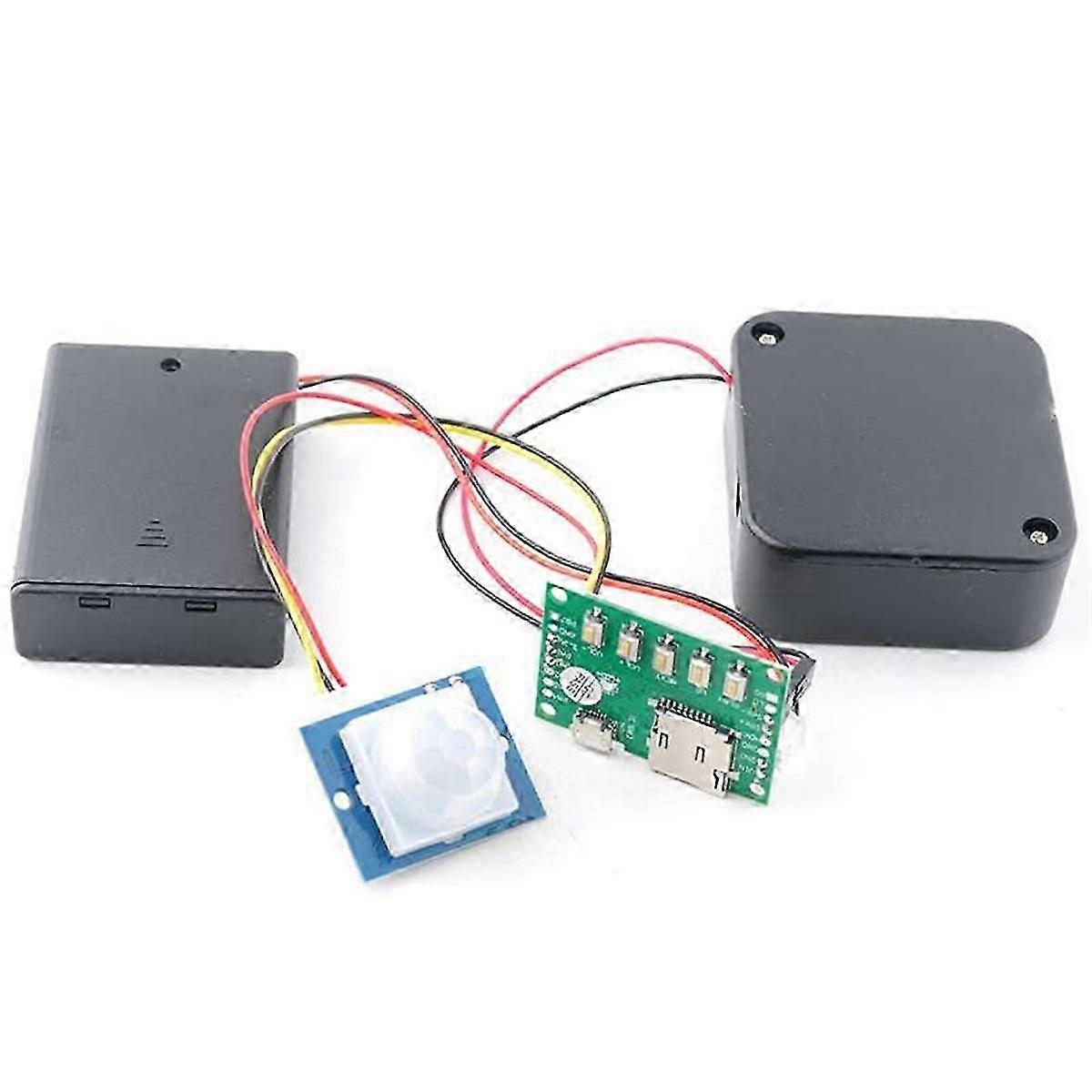 DIY MP3 Music Voice Playback Kit with PIR Sensor Sound Recording Module USB Download Support TF Car-FO SHAN RAN WANG