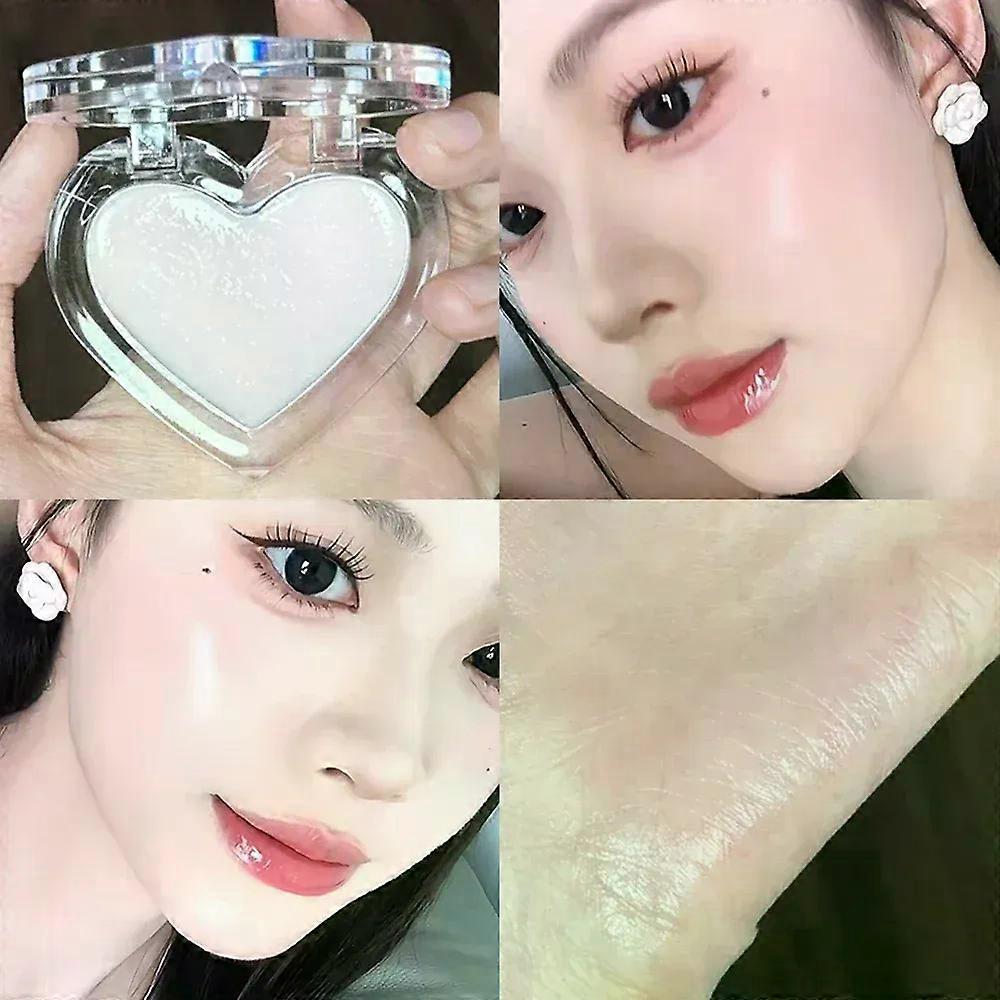 Gaibosi Peach Pink Sparkling High Gloss Powder Highlighter Palette Face Contour Brighten Expansive Jelly Blush Paste Illuminate Makeup