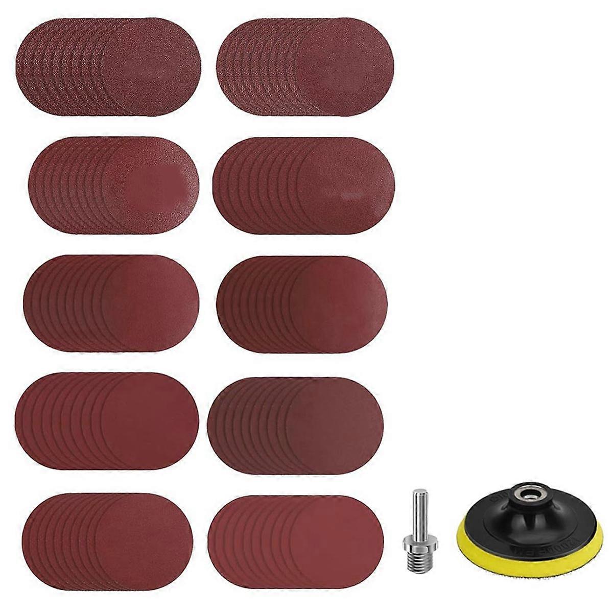 4Inch Angle Grinder Sanding Discs, 100pcs Sand Paper Discs