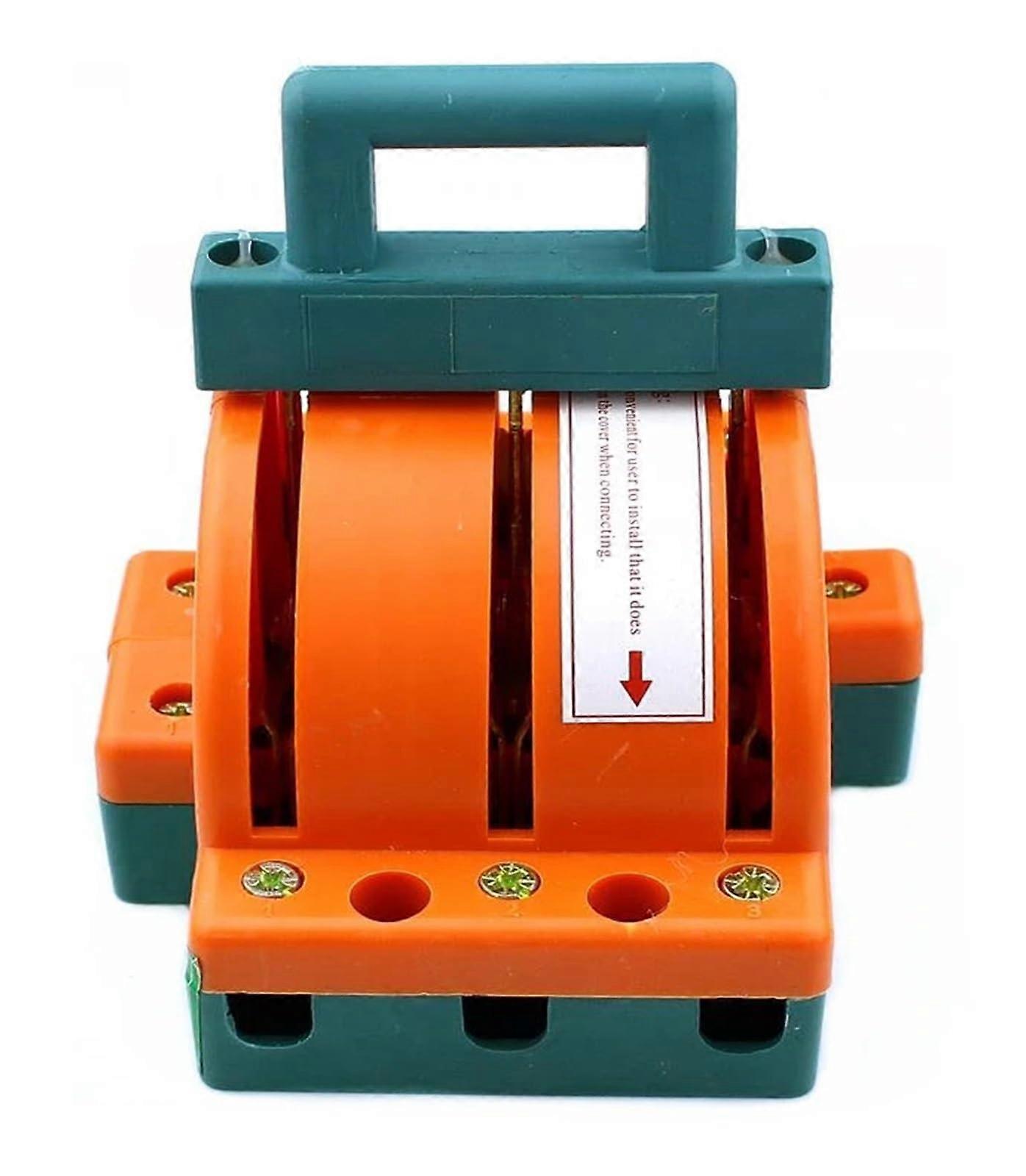 TwoWay DoubleSwitching Knife Switch 3P 32A 63A 100A 225A 160A Household Electrical Reverse Knife Switch 220V(3P 100A)