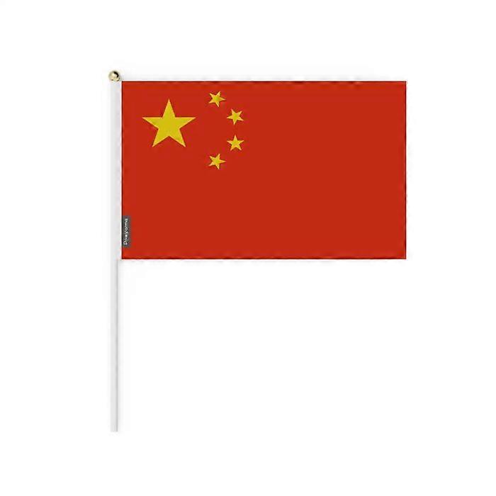 Mini Flag - China - 14 x 21 cm - Polyester - Pack of 100 - Lightweight and sturdy