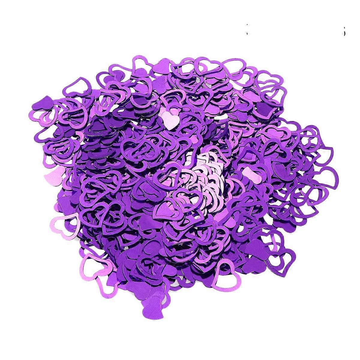 Heart Shaped Table Confetti for Birthdays, Wedding Decor, Festive Sprinkles