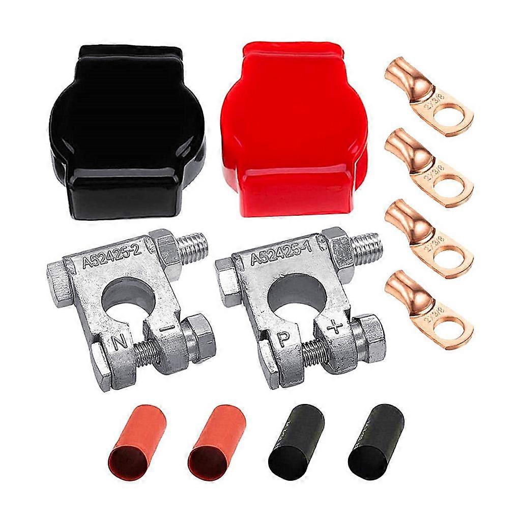 Battery Terminal Connector Positive Negative Car Top Post Clamp Connectors Quick Release for RV Car Vehicle Marine Ship