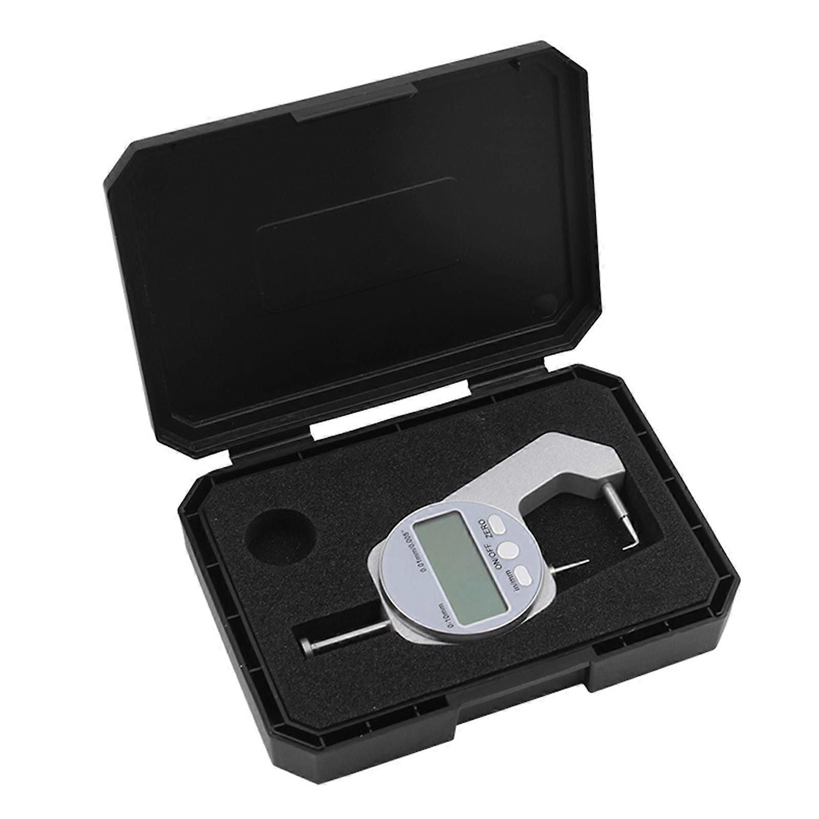 Portable Thickness Gauge 0-10MM Thickness Meter Precise Electronic Micrometer with LCD Display Metric/Imperial Aluminum