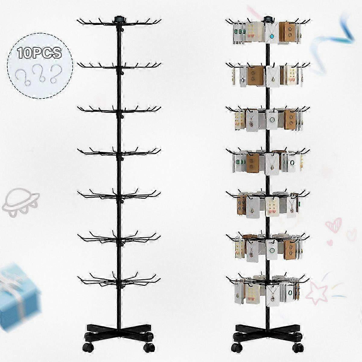 Metal Multi-tier Rotating Display Stand for Flexible Storage Options