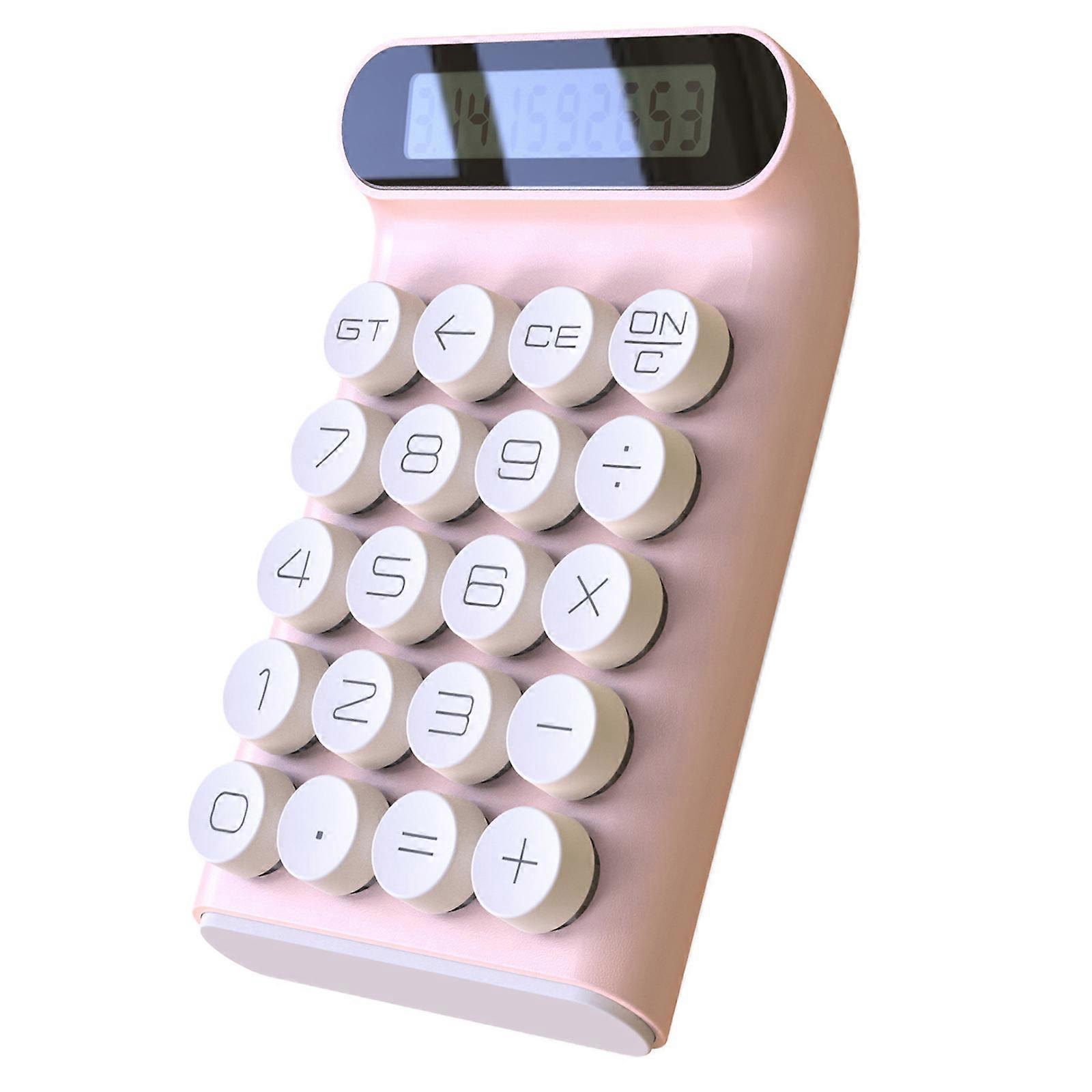 Convenient Accounting Calculator Suitable for Offices, School, and Business Meetings Giant Responsive Button Calculator Pink