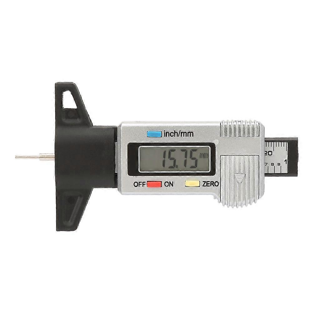 Type Detection 0-25.4mm LCD Digital Tire Depth Gauge 0.01mm Tread Check Measure Tool