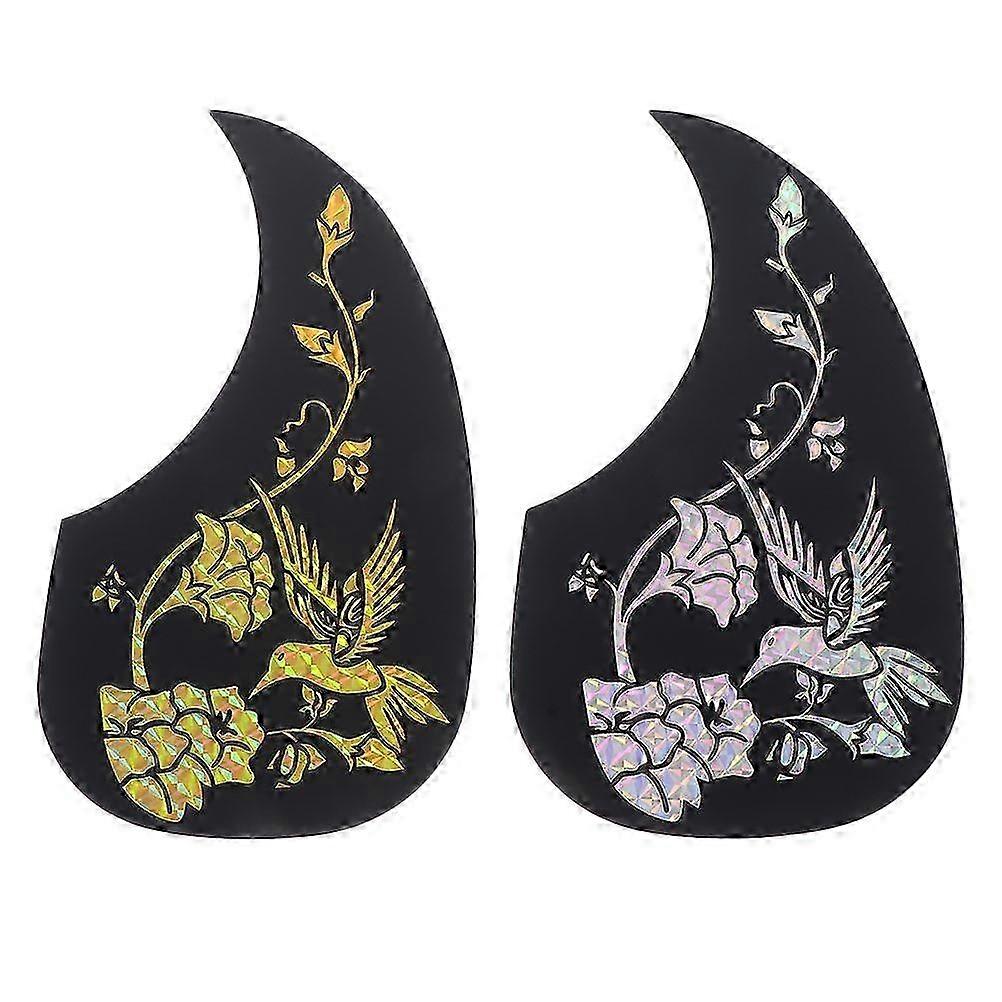2Pcs Hummingbird Plastic Guitar Pickguard Acoustic Classical Guitar Protective Supply
