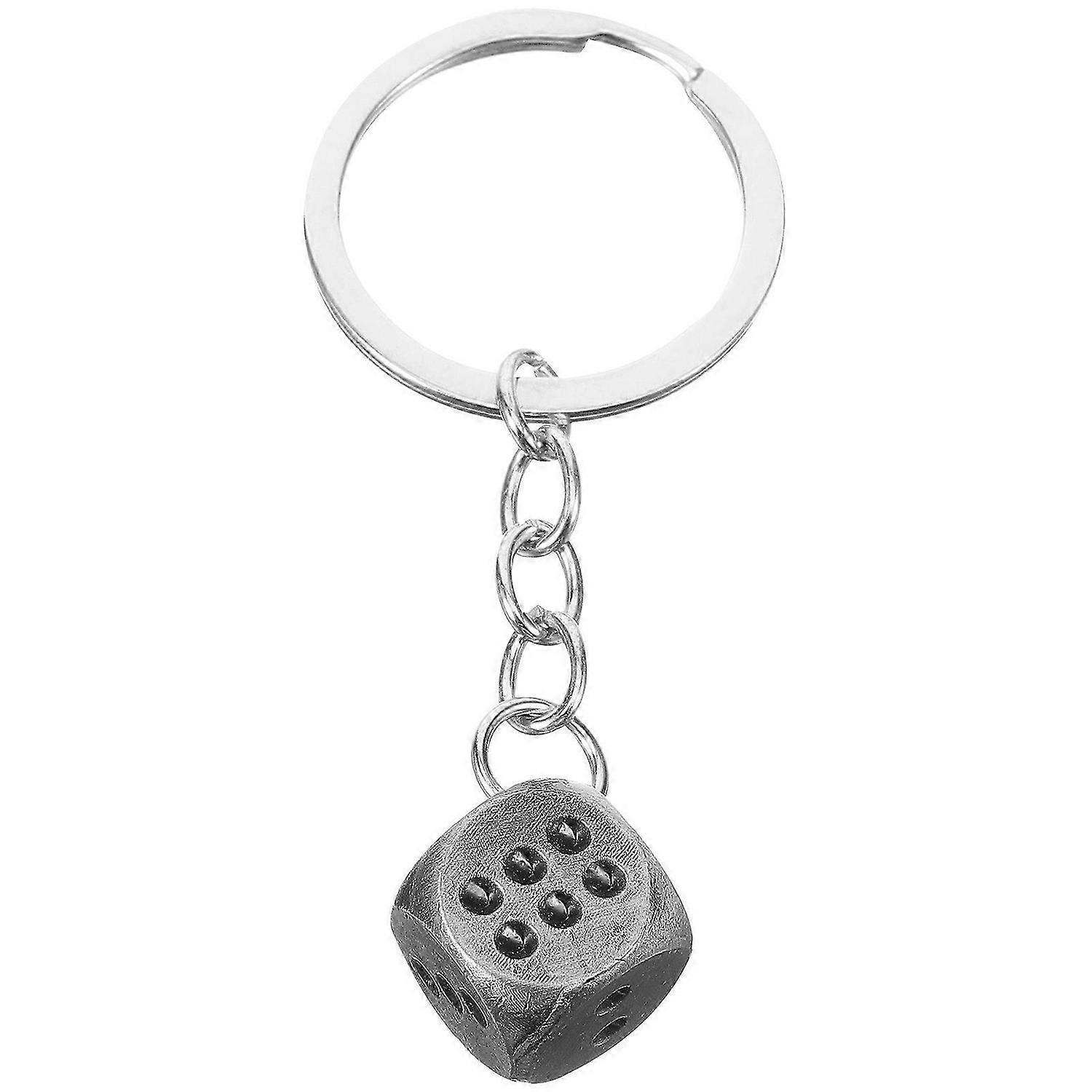 Dice Keyring Zinc Alloy Keyring Key Ring Chain Pendant Bag Charm Bags Hanging Pendant