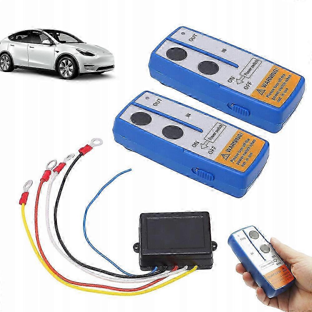 Wireless winch wyciągarka zdalnego remote control 30m 12v with led p