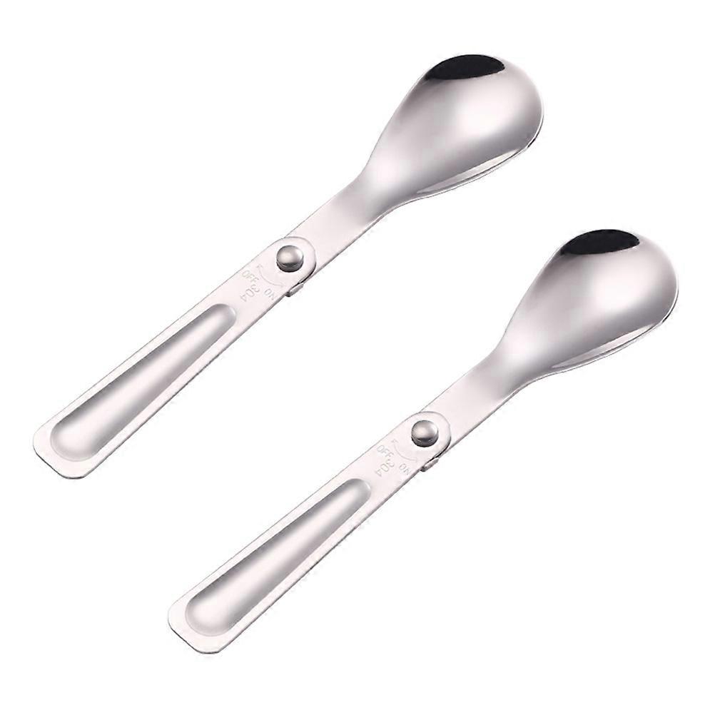 Foldable Spoons, Durable Construction for Outdoor and Travel Needs