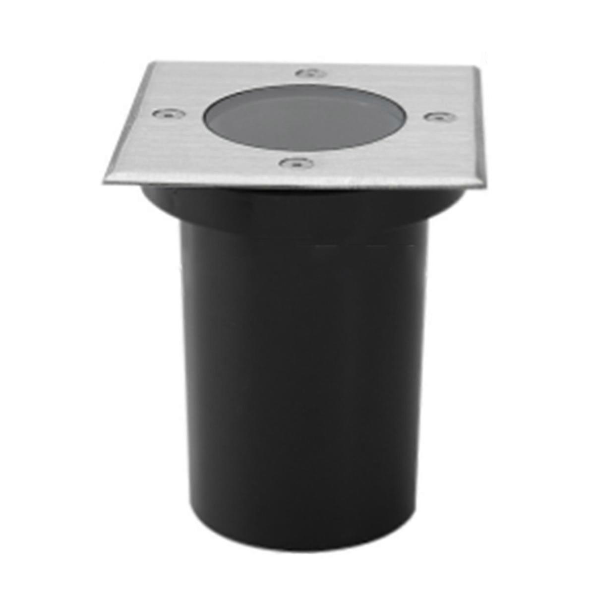 GU10 Underground Lamp Housing Floor Lamp Outdoor Ground Spot Landscape for GU10 Bulb Casing Square