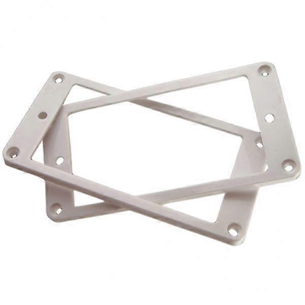 3X Plastic Humbucker Pickup Mounting Ring Frame for Electric Guitar White