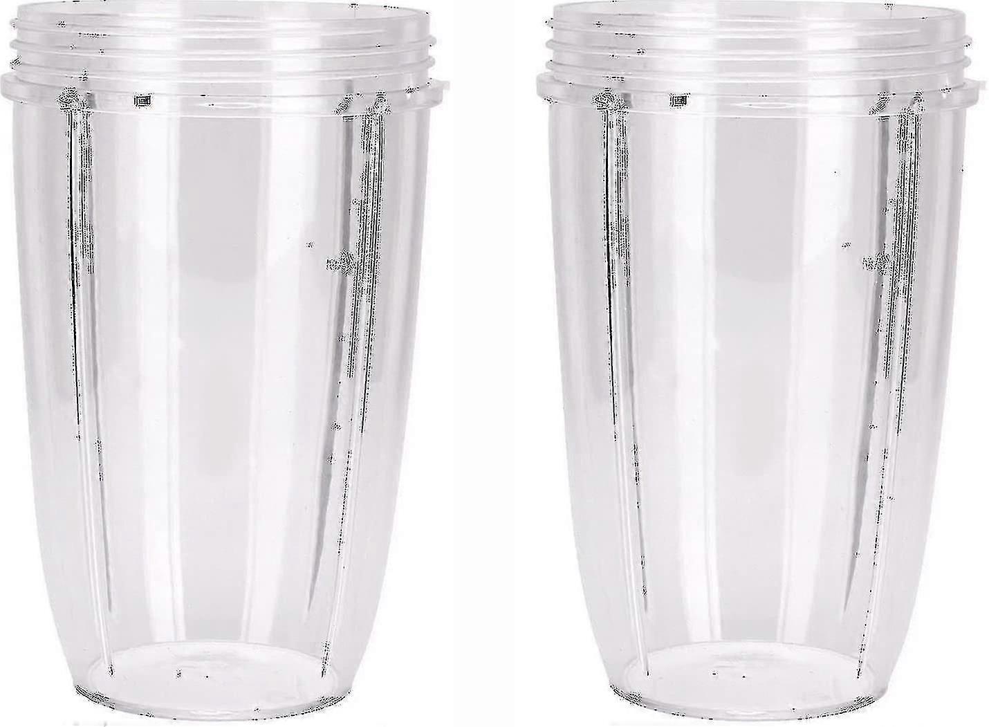 2-Pack Replacement Blender Cups with Lids for Nutribullet, BPA-Free