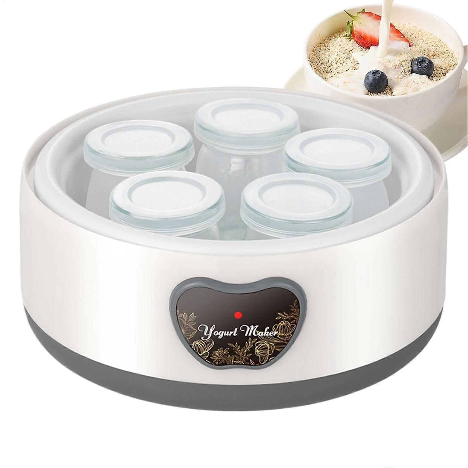 Yoghurt Maker Automatic 5 Cups Pot Machine with Lid