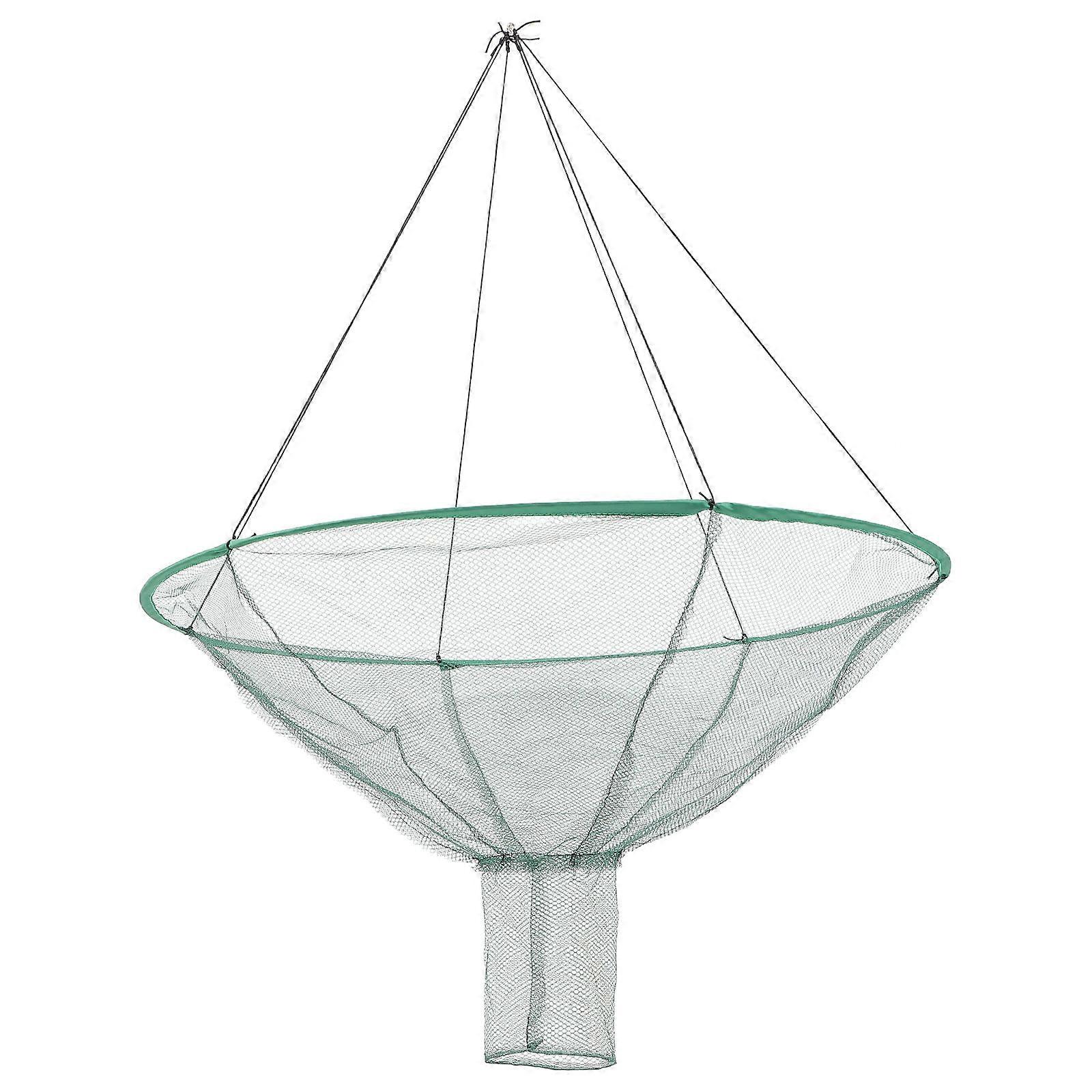 1pc Foldable Fishing Net Hand Net Crab Fishing Net Fish Bait Trap Random Style