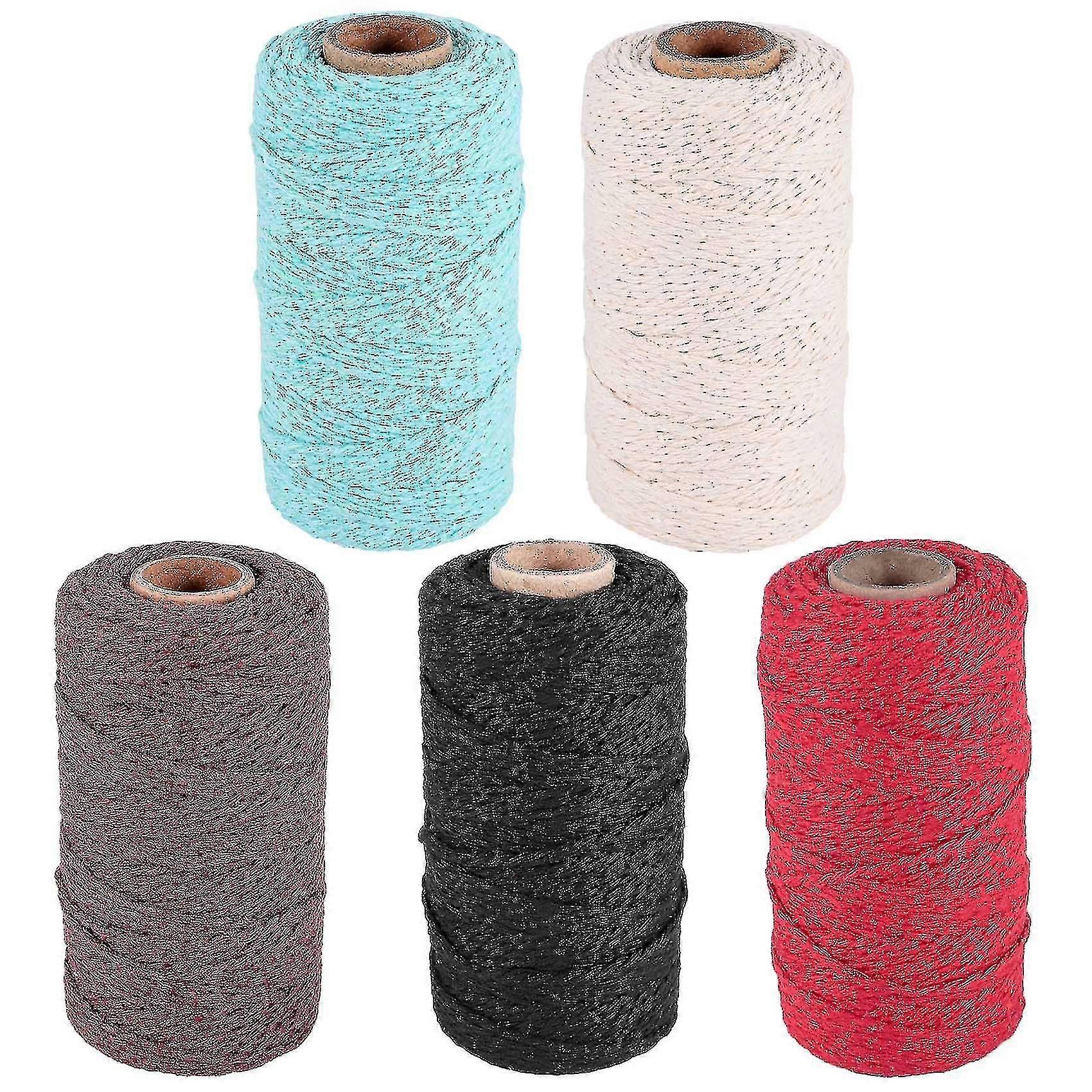 5pcs Macrame Cord DIY Craft Twine Rope 2mm x10m Rustic String