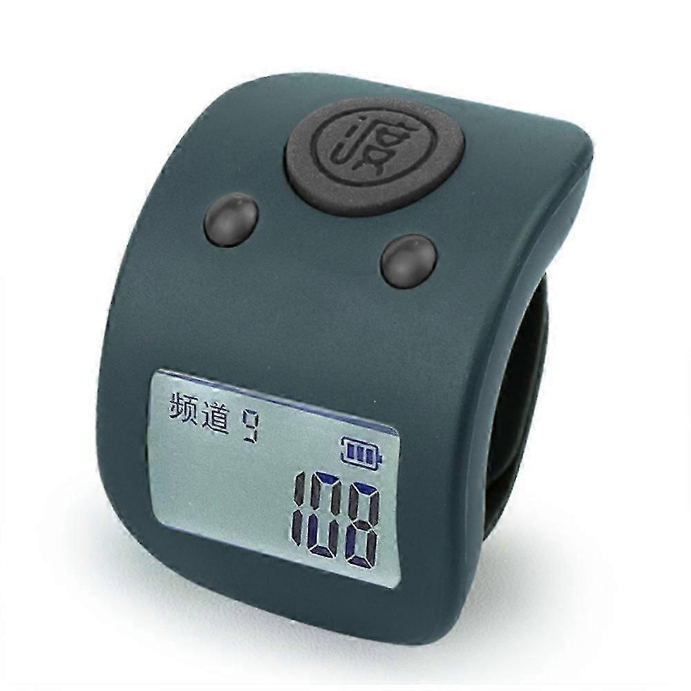 Rechargeable Finger Counter, IPX8 Waterproof Lap Counter, Silent 6 Channel Digital Tasbih Counter with LED for Prayer