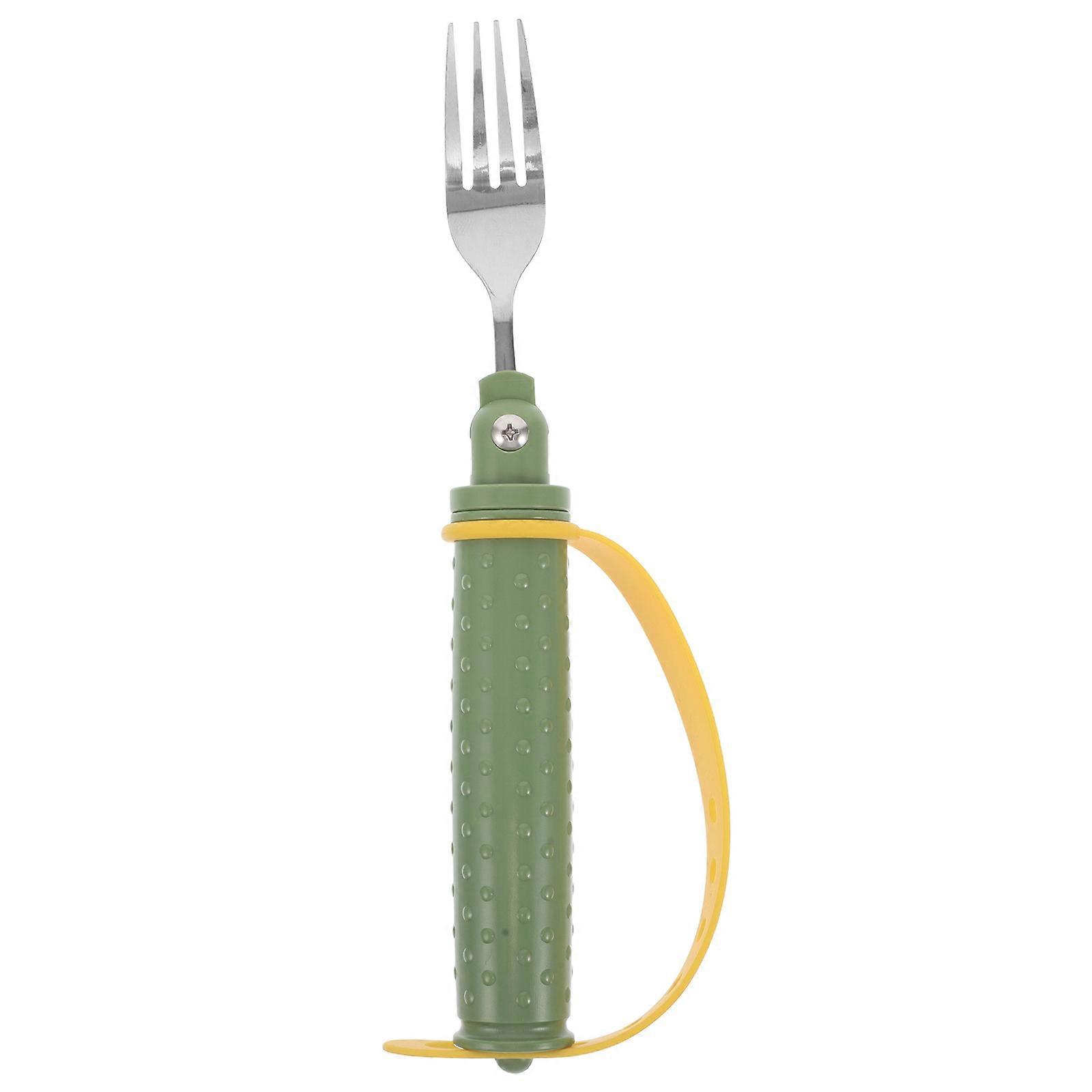 Adaptive Utensils Disability Gadgets Adaptive Fork Versatile Use Silicone Material User-Friendly 25.50X8.00X3.50Cm 1Pack