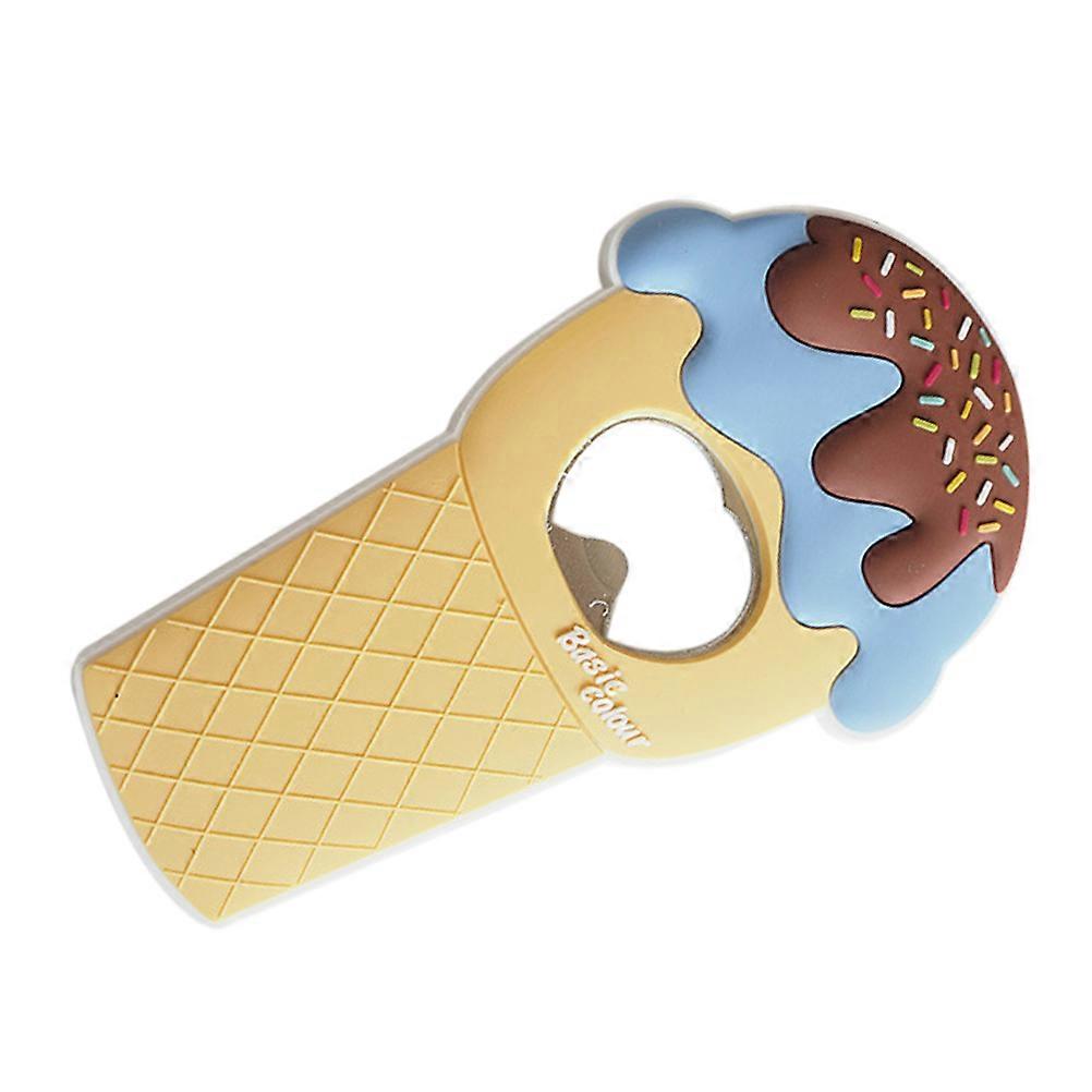 Ice Cream Shape Magnetic Opener – Ergonomic Bottle Opener for Refrigerators, Bars, and Kitchens – Ideal Gift for Craft Lovers on Father's Day