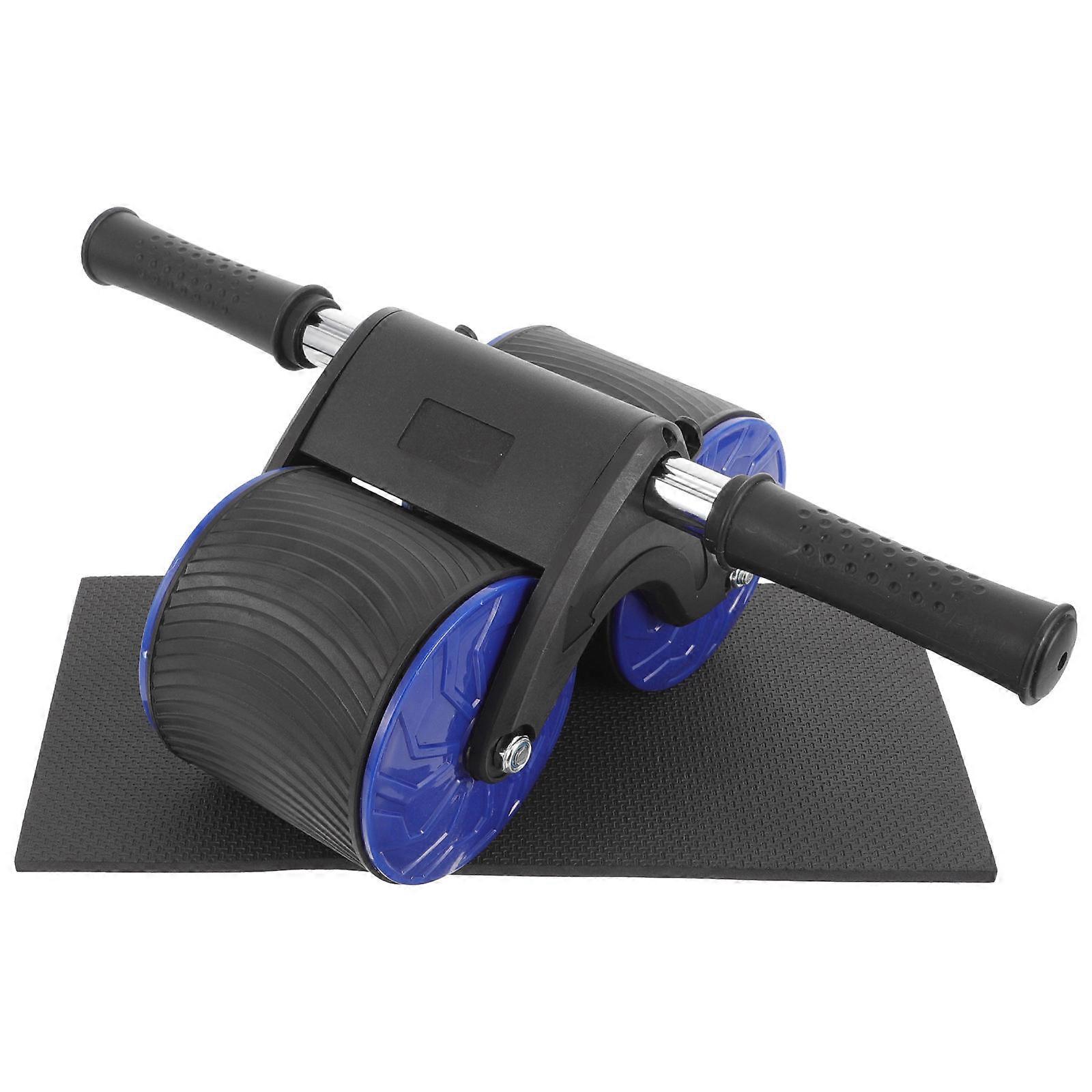 Two Wheel Abdominal Roller for Core Strength Training – Durable Fitness Equipment with Skid Resistant Texture, Safe & Suitable for All Fitness Levels