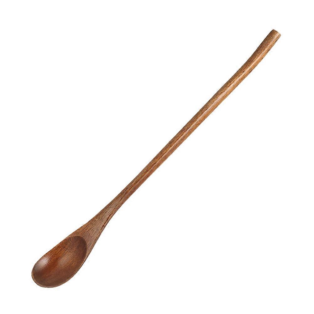 Long Handle Wooden Spoon for Coffee, Honey Mixing & Kitchen Stirring – Smooth, Easy to Clean, Versatile for Drinks & Powders