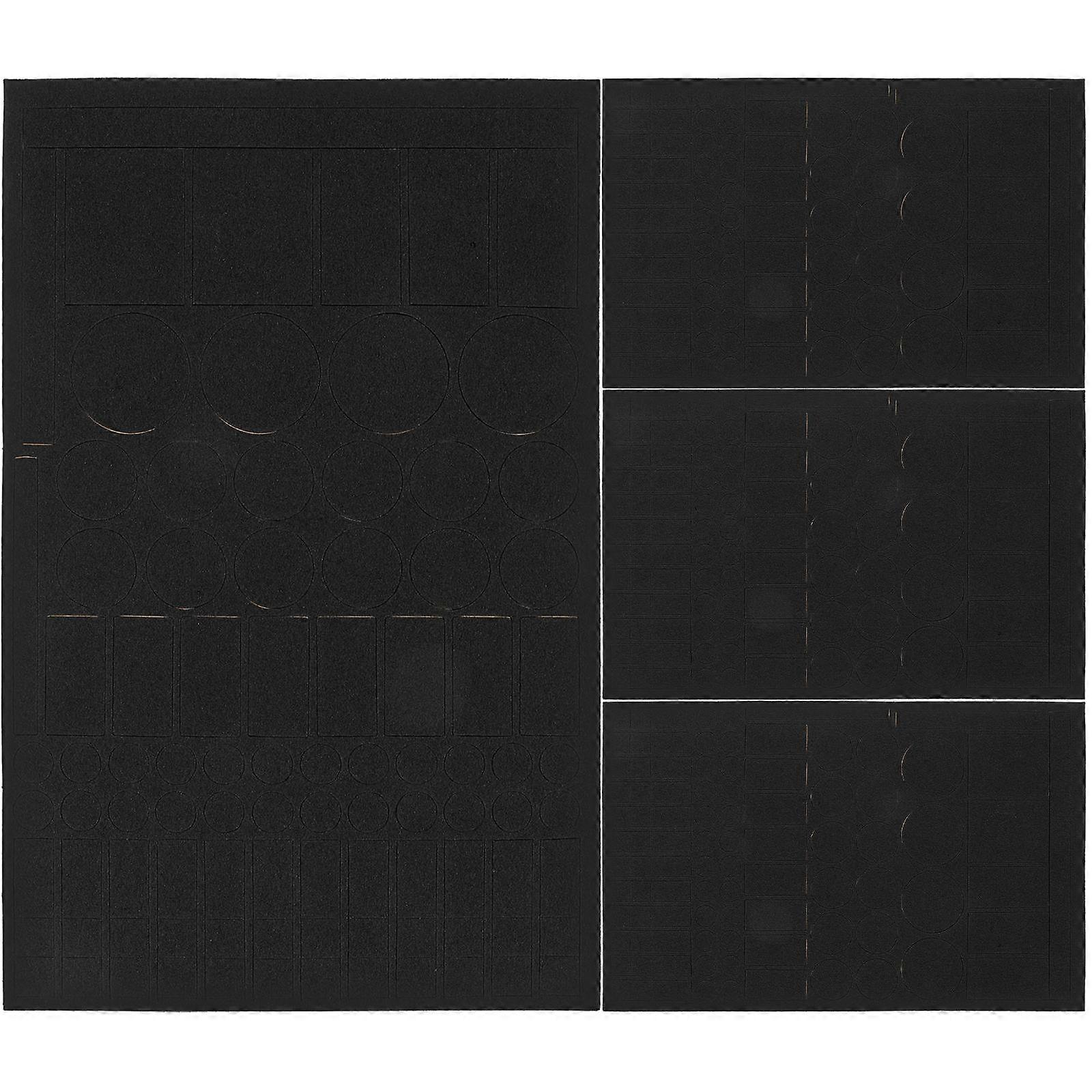 Led Light Stickers Blackout Rectangular Shape EVA Material For Air Decoration 4Pcs