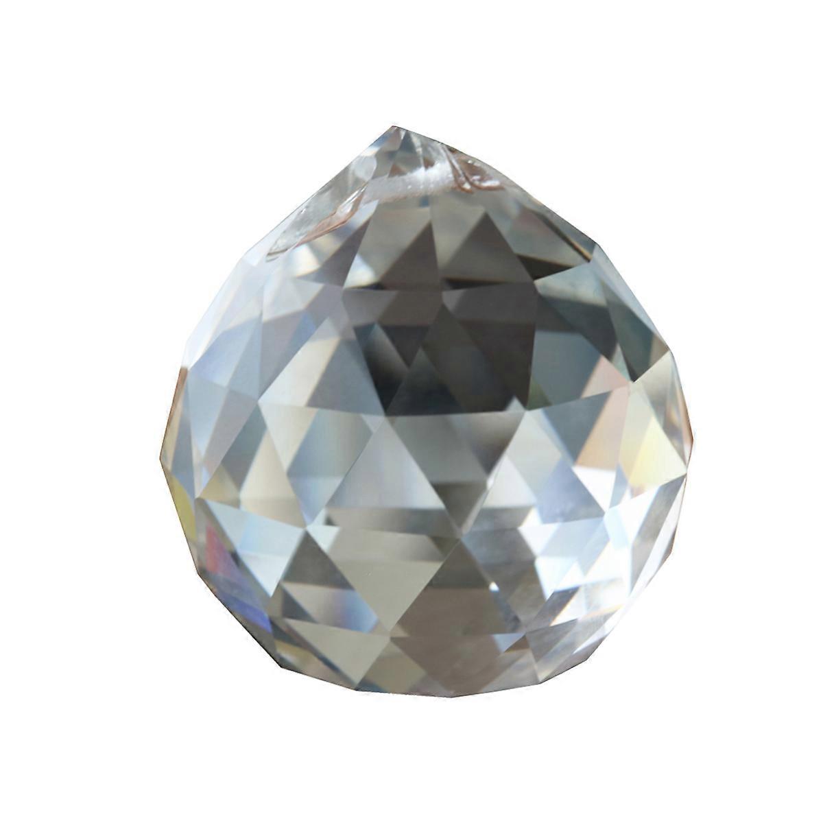 Bead Pendant Decoration Transparent Chandelier Balls Prisms Hanging Ornament House Decor 50mm Elegant Light Refraction 1Pcs